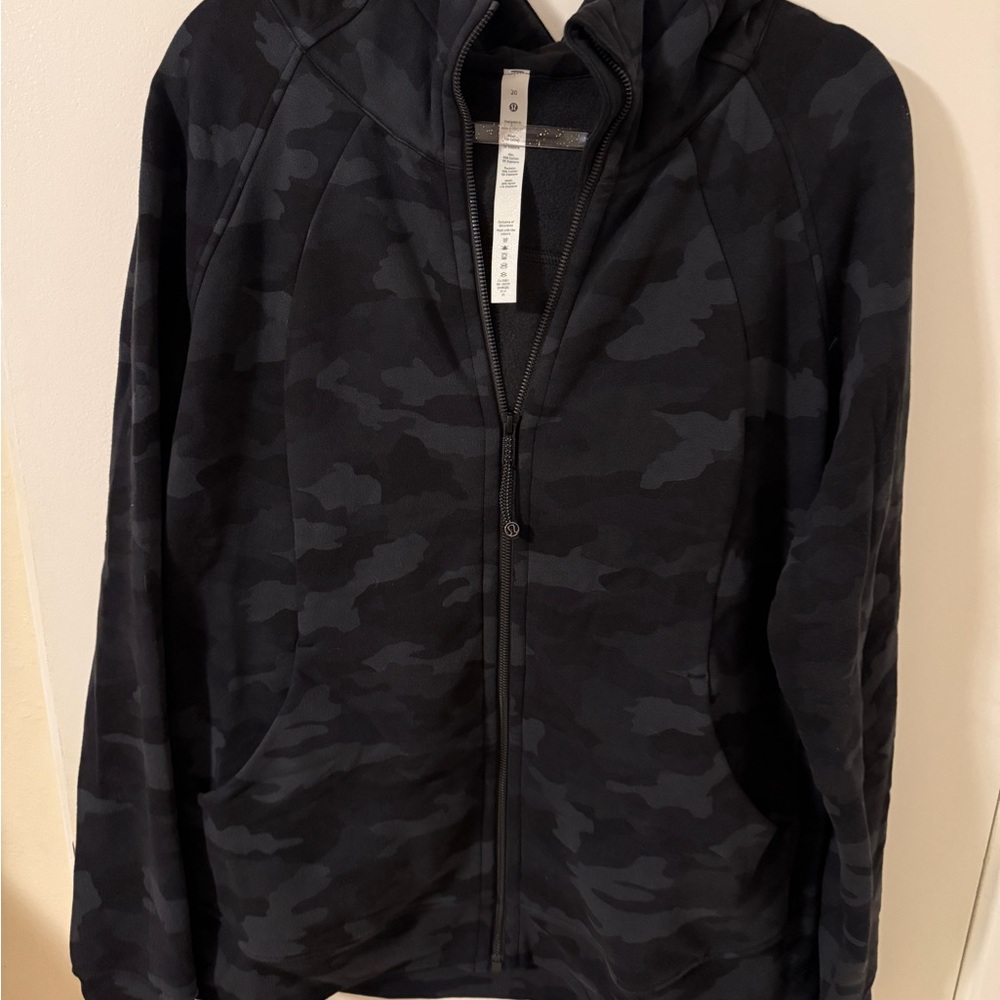 Lululemon Athletica Scuba Dark Camo Hoodie Fo Sale